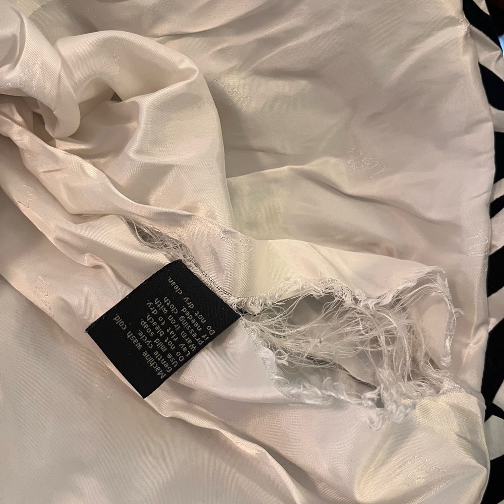 UBU PACK YOUR PERSONALITY Sz L RAINCOAT Zebra Striped Velvet Flocked Trench Tie - Picture 10 of 12